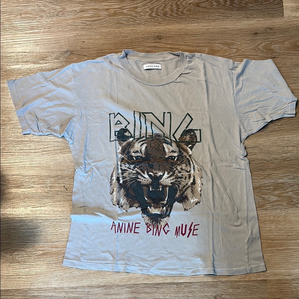 Anine Bing Graphic T-Shirt in Gray